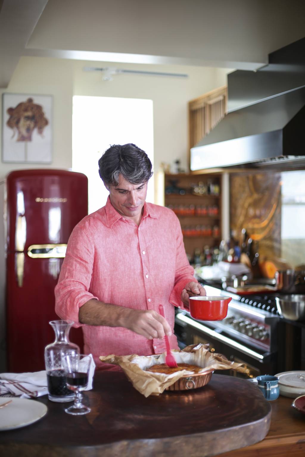 Olivier Anquier em sua cozinha Receber - Olivier Anquier