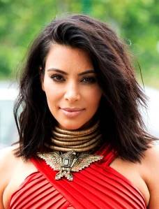 Kim Kardashian long bob