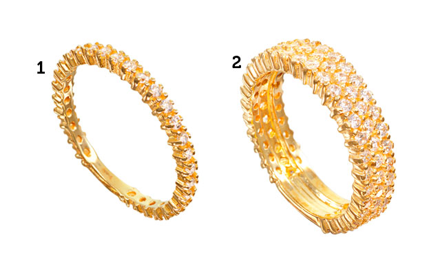 Alianças com diamantes Alianças com diamantes