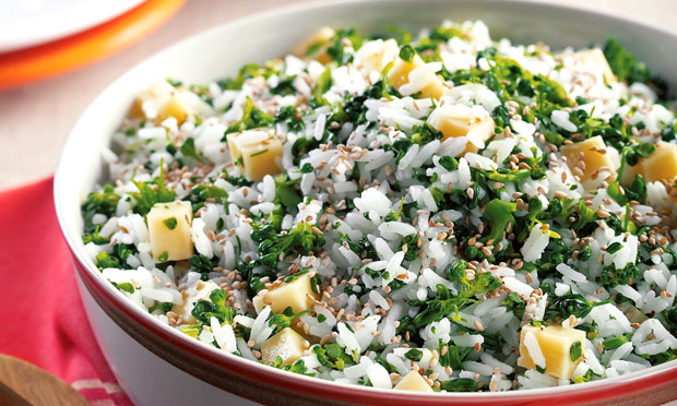 Arroz com brócolis e queijo Arroz com brócolis e queijo