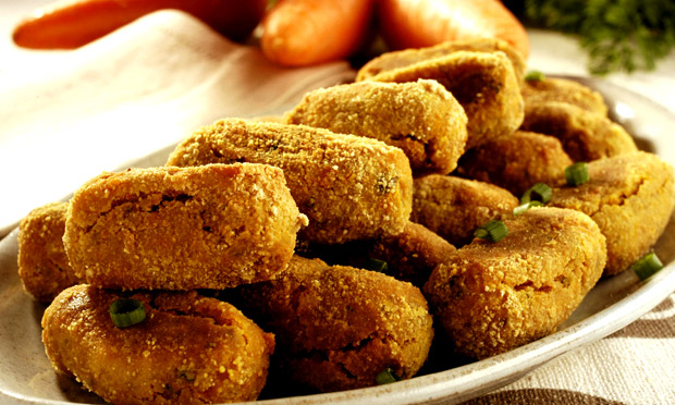 Croquete assado de cenoura Croquete assado de cenoura