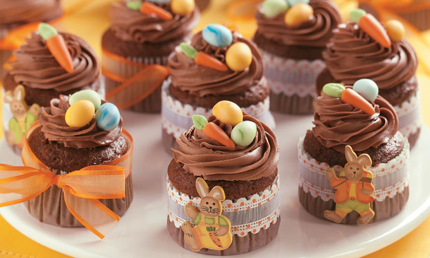 Cupcake de cenoura e chocolate Cupcake de cenoura e chocolate
