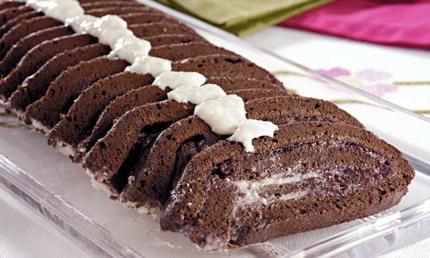 Enrolado de chocolate diet Enrolado de chocolate diet