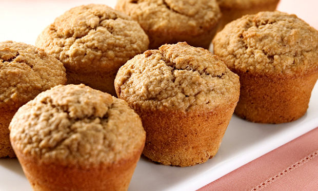 Muffin light de banana e aveia Muffin light de banana e aveia