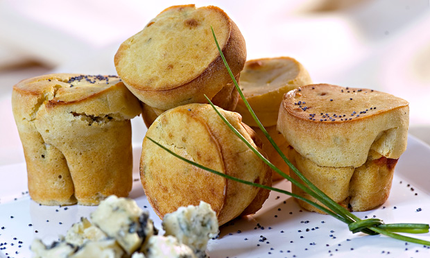 Muffin salgado de gorgonzola Muffin salgado de gorgonzola