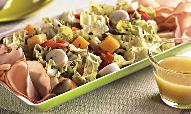 Salada completa com acelga Salada completa com acelga