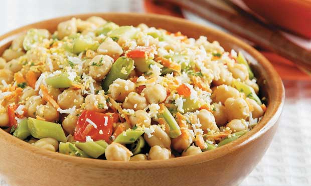 Salada de grão-de-bico Salada de grão-de-bico