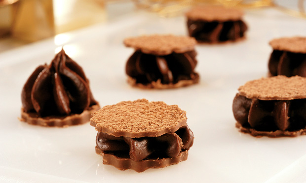 Sanduíche de ganache Sanduíche de ganache