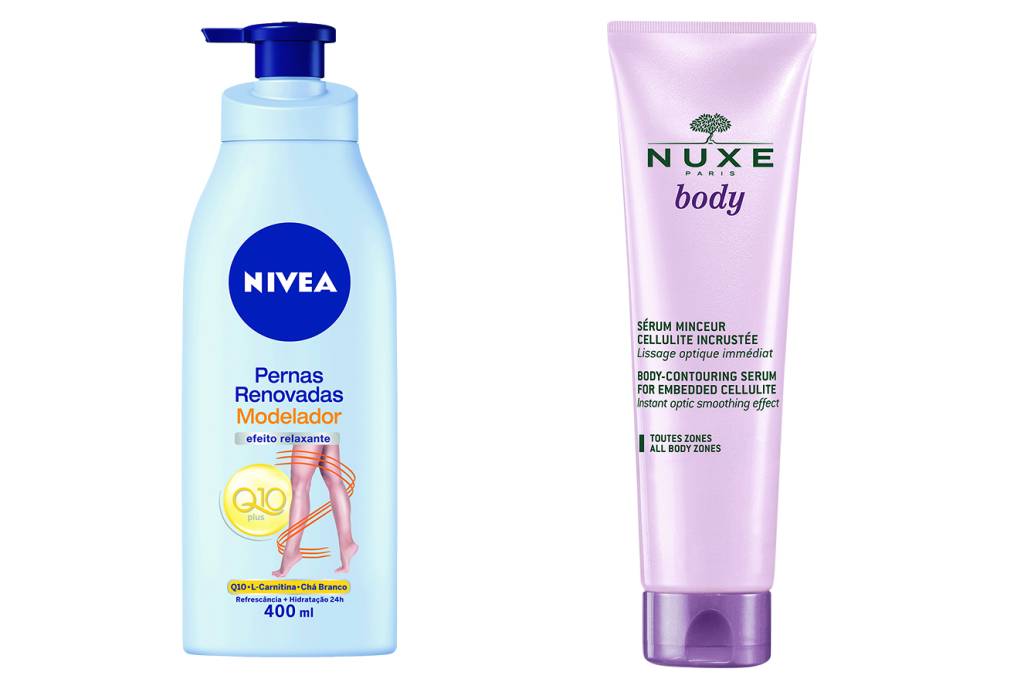 coxas Produtos Nivea e L’Occitane para celulite