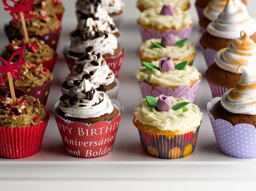 Cupcake de café com chantilly Cupcake de café com chantilly