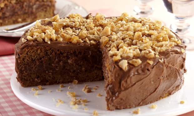 Torta de amendoim, café e chocolate Torta de amendoim, café e chocolate