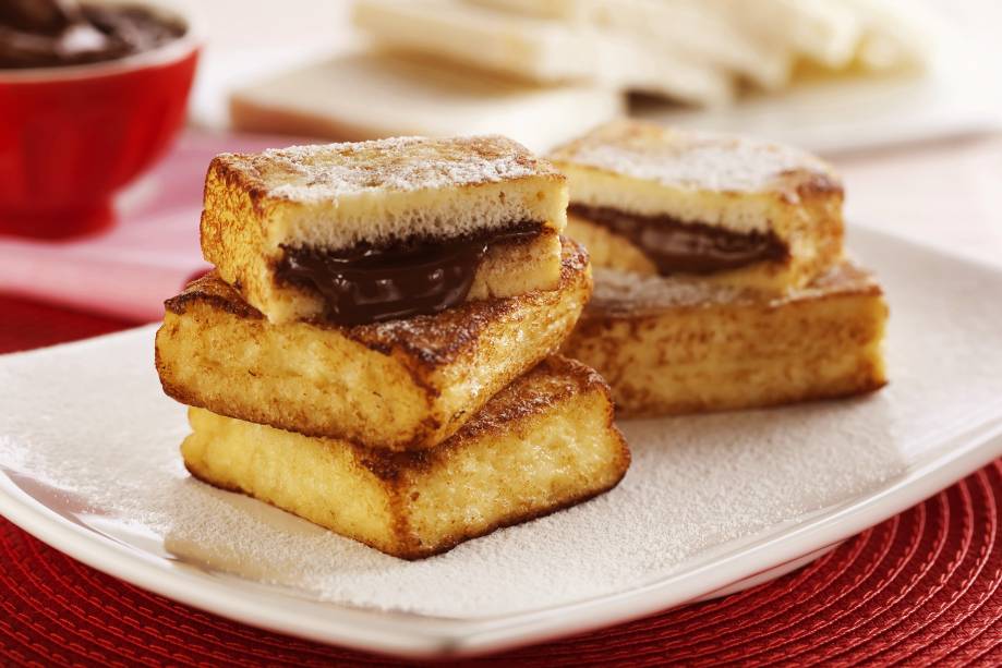 Sanduíche de rabanada e Nutella®: para qualquer refeição do dia