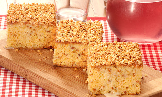 Receita de bolo de amendoim