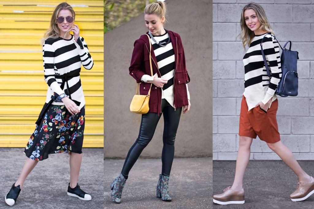 Três looks diferentes para usar blusa de tricô no dia a dia