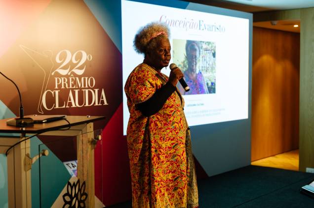 A escritora e finalista da categoria Cultura Conceição Evaristo A escritora e finalista da categoria Cultura Conceição Evaristo