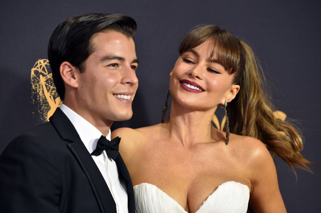 Sofía Vergara com o filho Manolo