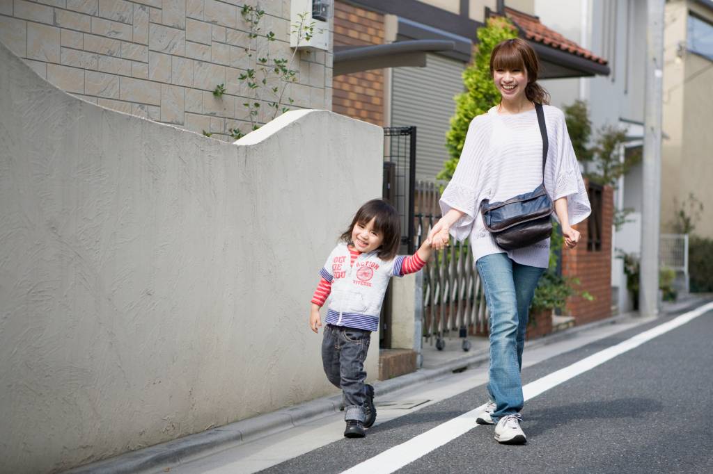 passeando família