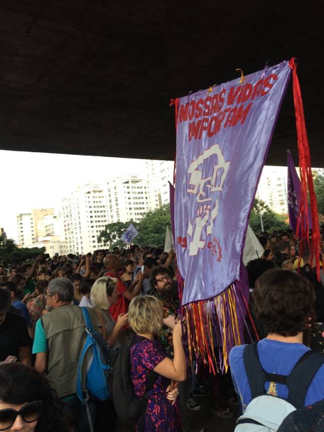 Protesto contra a morte de Marielle Franco e Anderson Gomes, assassinados no Rio Protesto contra a morte de Marielle Franco e Anderson Gomes, assassinados no Rio