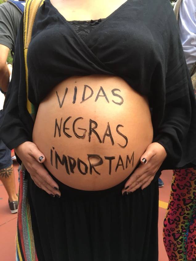 A médica anestesista Larissa Fort, aos oito meses de gravidez de Vicente A médica anestesista Larissa Fort, aos oito meses de gravidez de Vicente