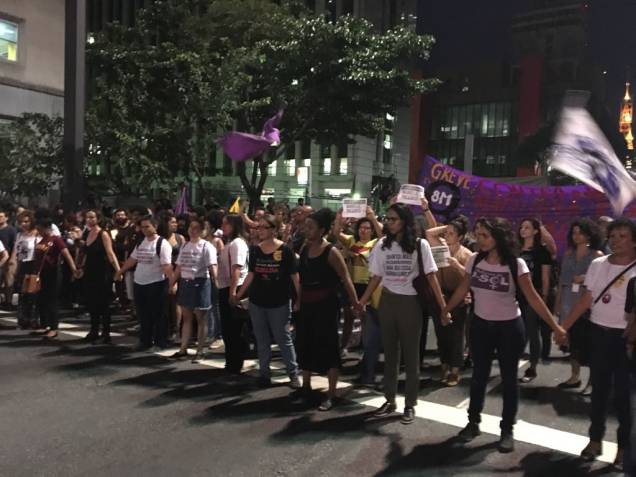 Protesto contra a morte de Marielle Franco e Anderson Gomes, assassinados no Rio Protesto contra a morte de Marielle Franco e Anderson Gomes, assassinados no Rio