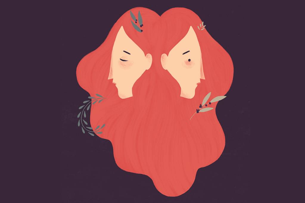 horoscopo gemeos 2018 Ilustração representando o signo de Gêmeos