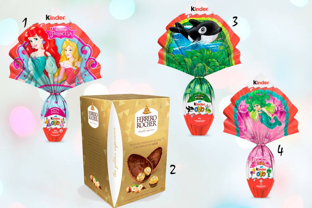 Ovos de Páscoa Ferrero Kinder Ovo Ovos de Páscoa Ferrero Kinder Ovo