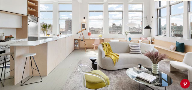 O loft dessa atriz e roteirista americana é chiquérrimo