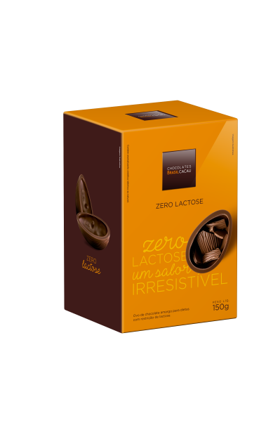 <p style="font-weight:400;text-align:justify;"><b>Ovo Zero Lactose </b>(150g): Ovo de chocolate amargo para dietas com restrição de lactose. Preço sugerido: <strong>R$ 33,90</strong>.</p>