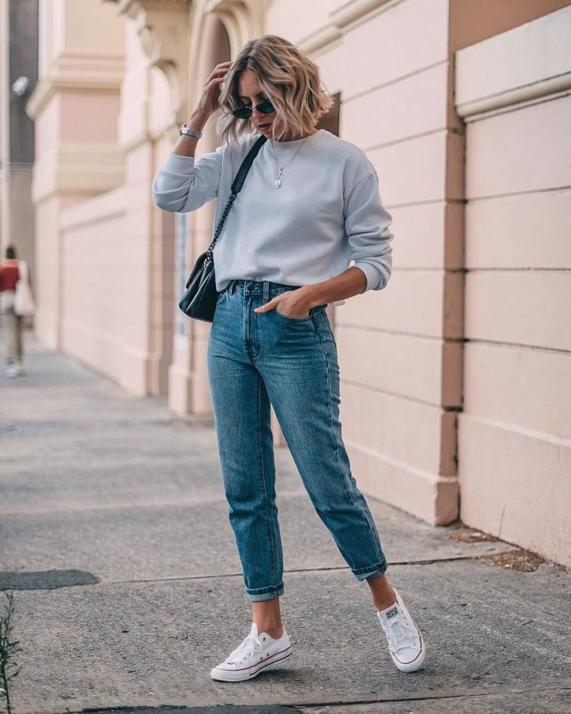 converse 3 Converse mom jeans