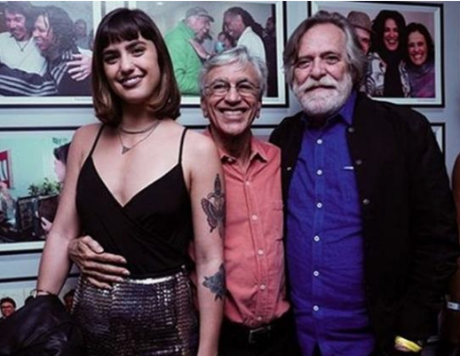 Carol Junger, Caetano Veloso e José de Abreu