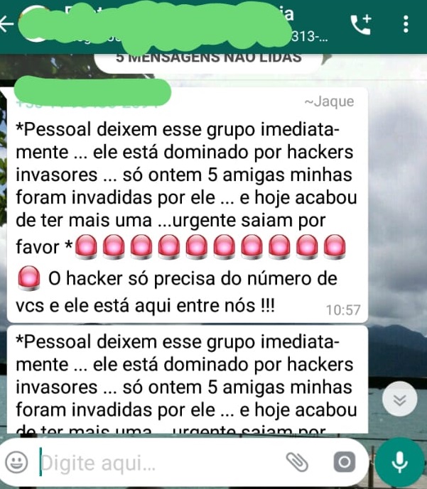 Print golpe no WhatsApp Print golpe no WhatsApp
