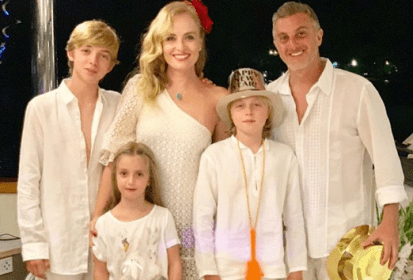 Angélica, Luciano Huck e seus filhos