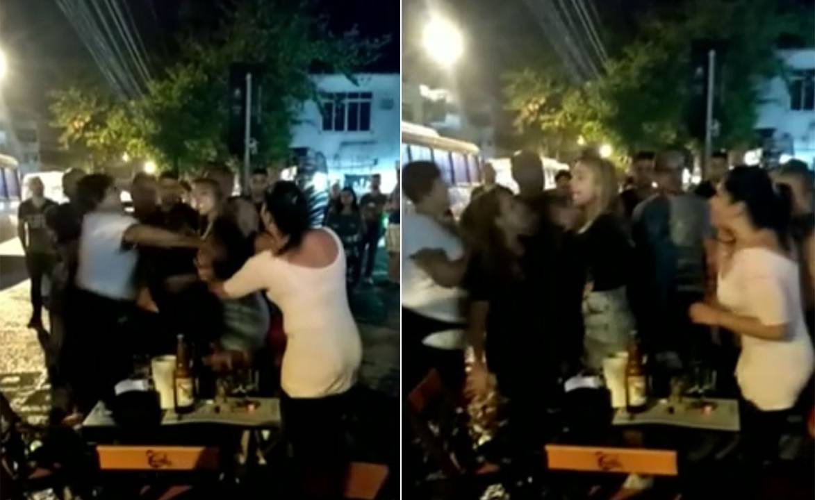 Vídeo do momento das agressões