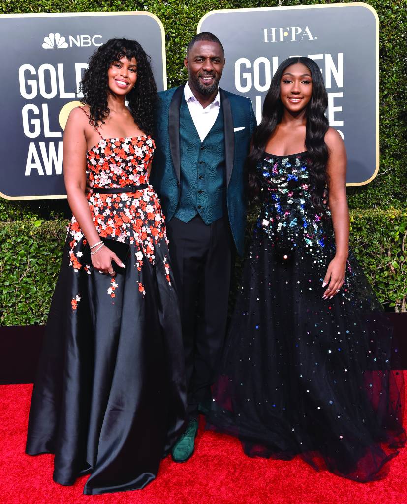 Idris Elba com a esposa Sabrina Dhowre e a filha Isan Idris Elba com a esposa Sabrina Dhowre e a filha Isan
