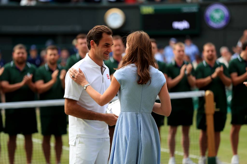 Wimbledon 2019 – Day Thirteen – The All England Lawn Tennis and Croquet Club Kate Middleton e Roger Federer