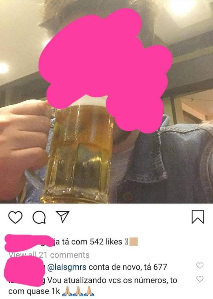 Pessoas burlando política de likes do Instagram Pessoas burlando política de likes do Instagram