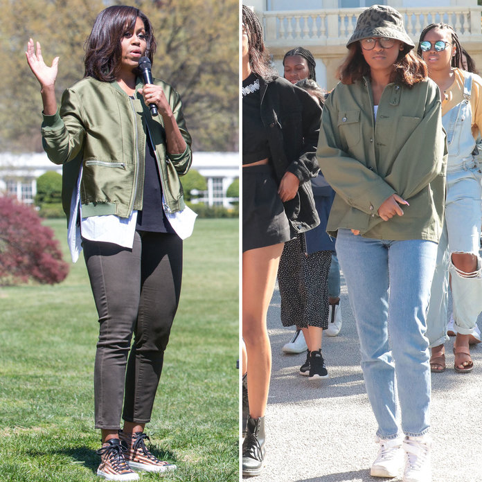 Michelle e Sasha Obama Michelle e Sasha Obama