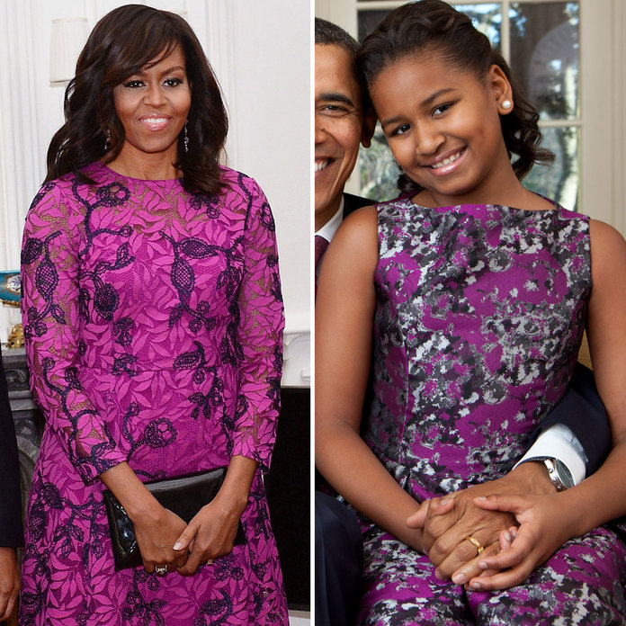 Michelle e Sasha Obama Michelle e Sasha Obama