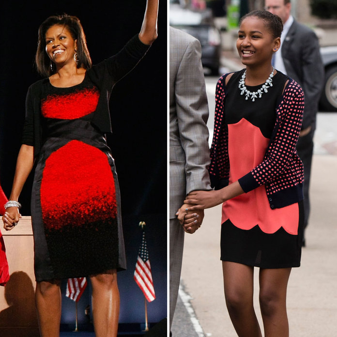 Michelle e Sasha Obama Michelle e Sasha Obama