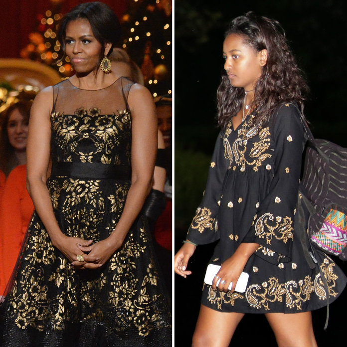 Michelle e Sasha Obama Michelle e Sasha Obama