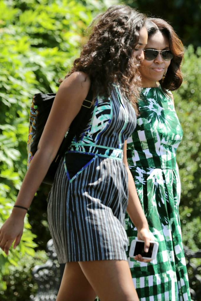 Michelle e Sasha Obama Michelle e Sasha Obama