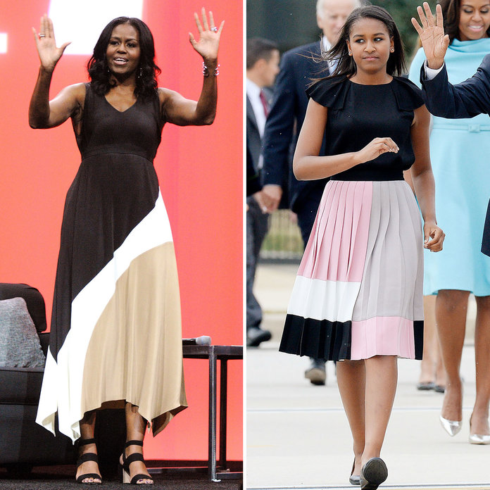 Michelle e Sasha Obama Michelle e Sasha Obama