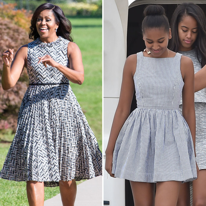 Michelle e Sasha Obama Michelle e Sasha Obama