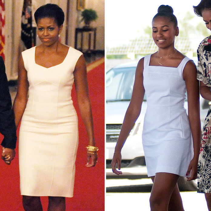 Michelle e Sasha Obama Michelle e Sasha Obama