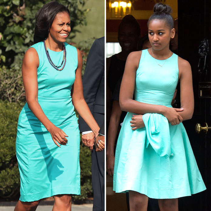 Michelle e Sasha Obama Michelle e Sasha Obama