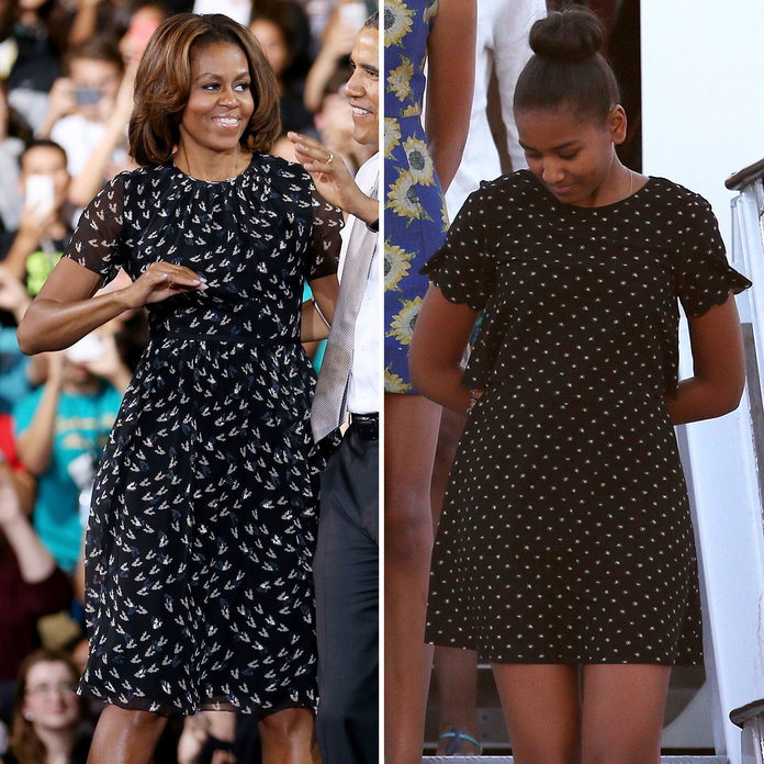 Michelle e Sasha Obama Michelle e Sasha Obama