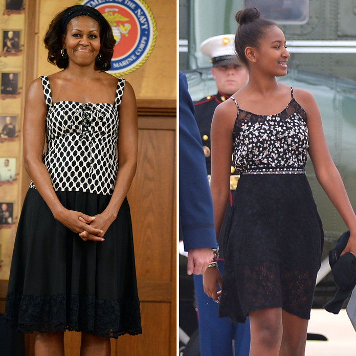 Michelle e Sasha Obama Michelle e Sasha Obama