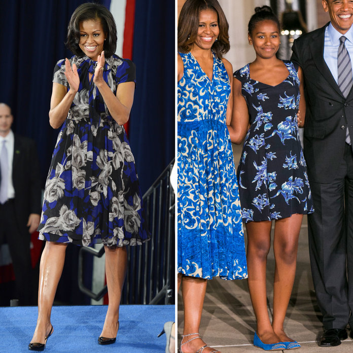 Michelle e Sasha Obama Michelle e Sasha Obama