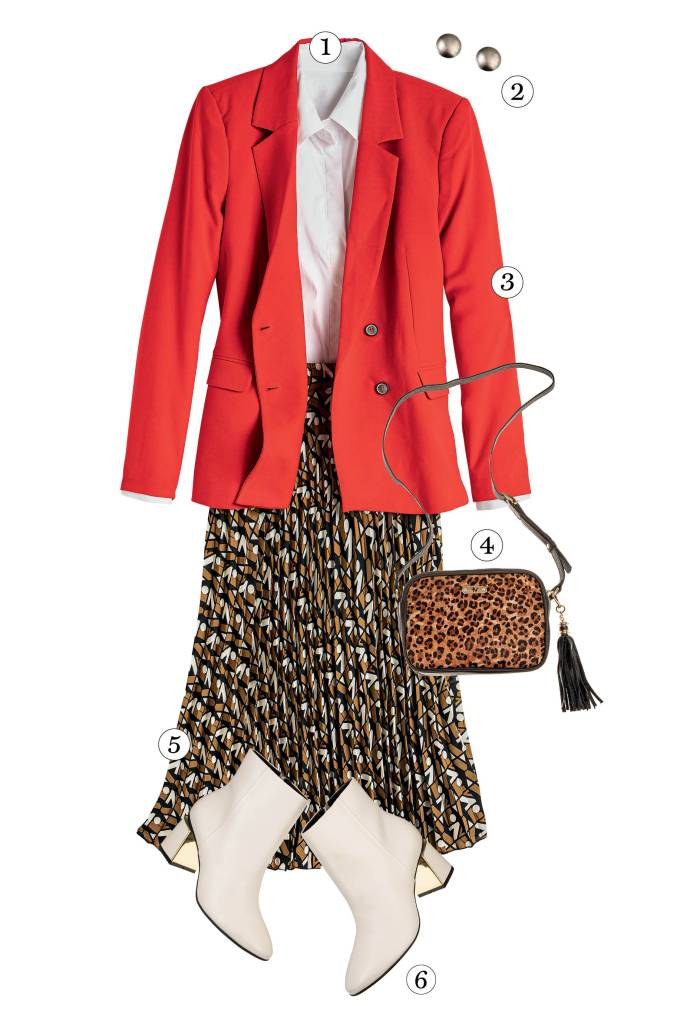 Look com saia de crepe Look com saia de crepe