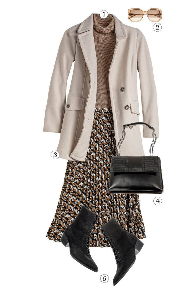Look com saia de crepe Look com saia de crepe